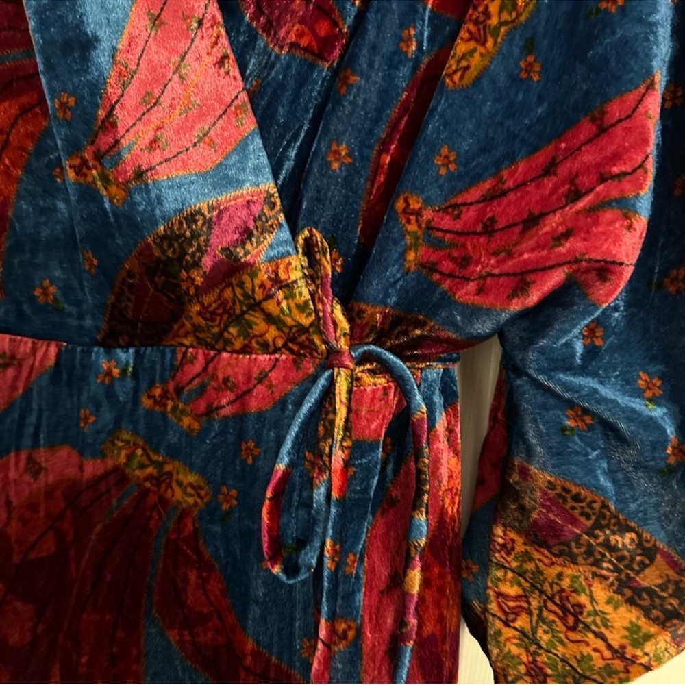Velour FarmRio Anthropologie midi dress - Picture 13 of 15